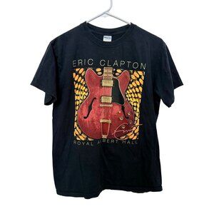 Eric Clapton 2-Sided Concert Tour T Shirt London 2011 Size M Guitar Rock